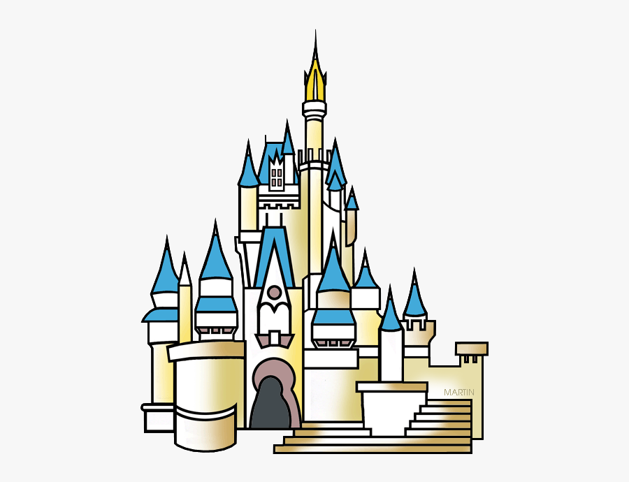 Architecture Clip Art By - Disney World Cinderella Castle Clipart, Transparent Clipart