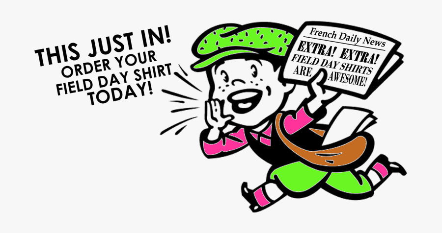 Shirts Clipart Field Day - Extra Extra Read All, Transparent Clipart