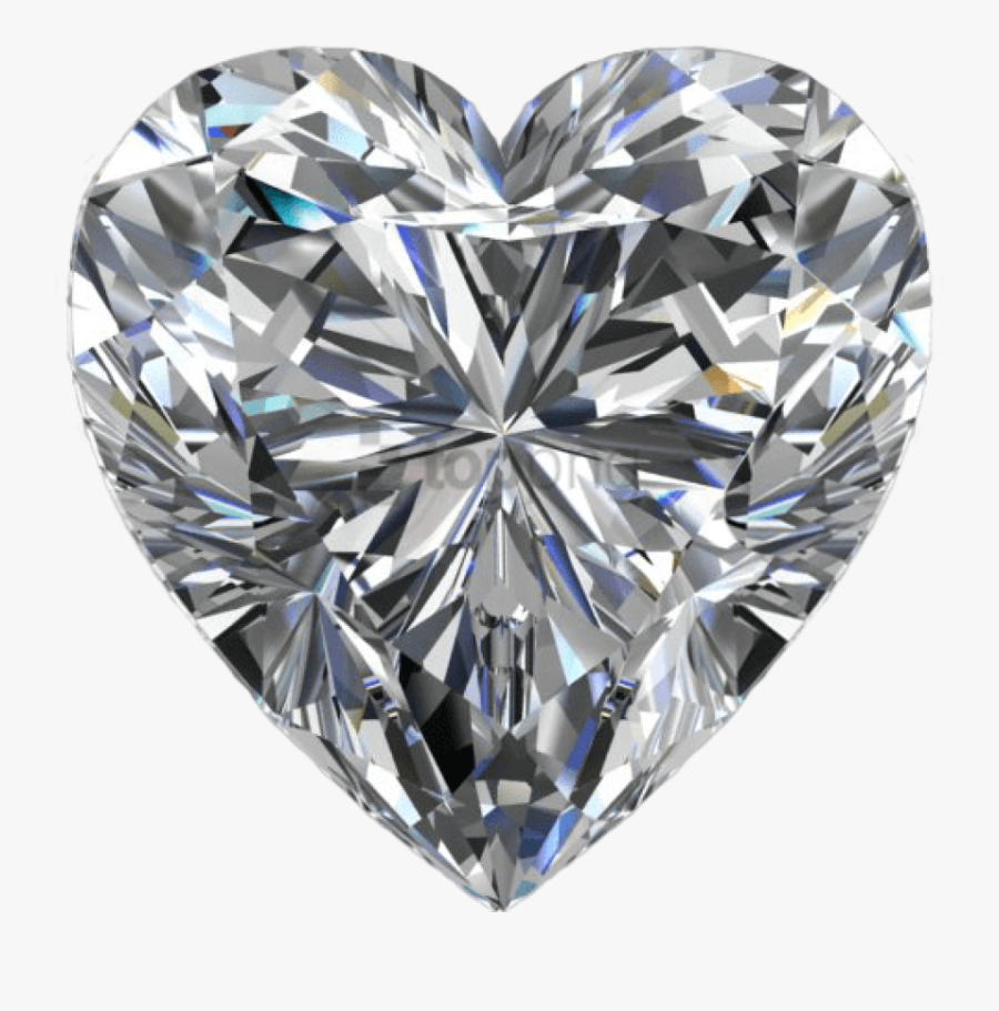 Transparent Diamon Png - Heart Shaped Diamond Png, Transparent Clipart