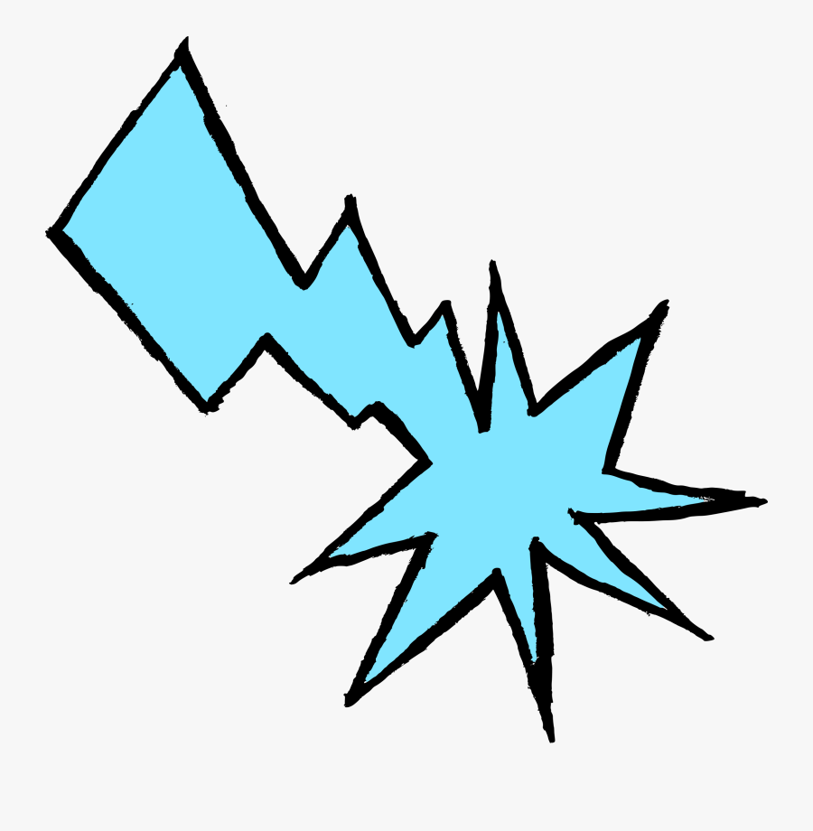 Lightning Svg Comic - Comic Lightning Bolt Png, Transparent Clipart