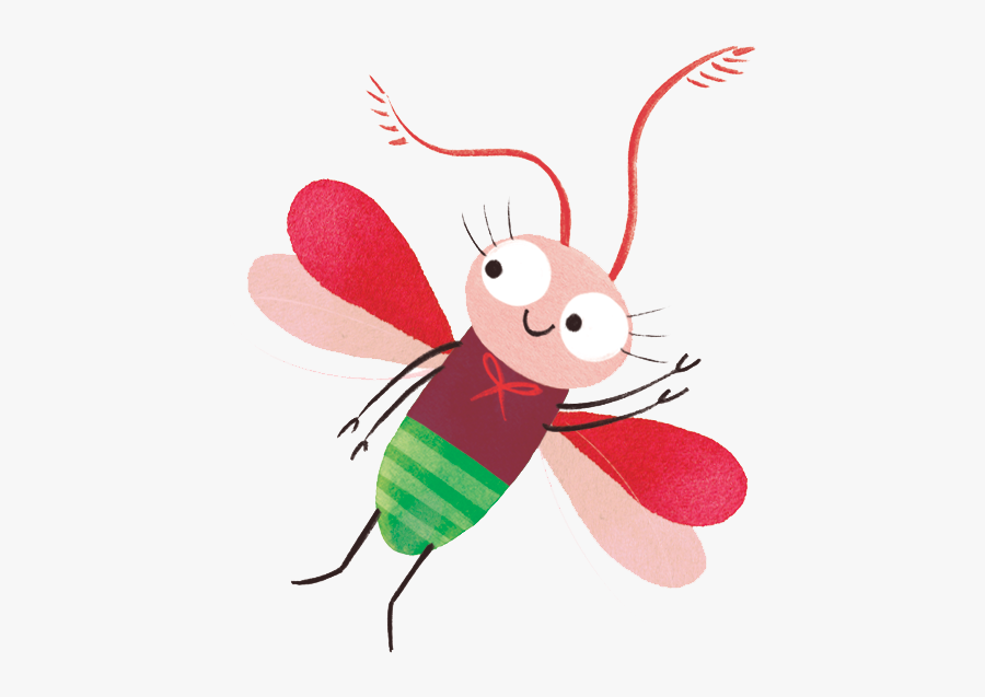 Green And Pink Lightning Bug Flying - Net-winged Insects, Transparent Clipart