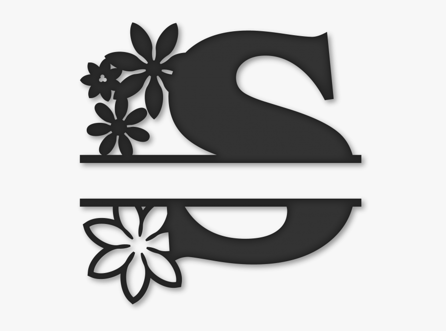 Free Free 153 Flower Split Monogram Svg SVG PNG EPS DXF File