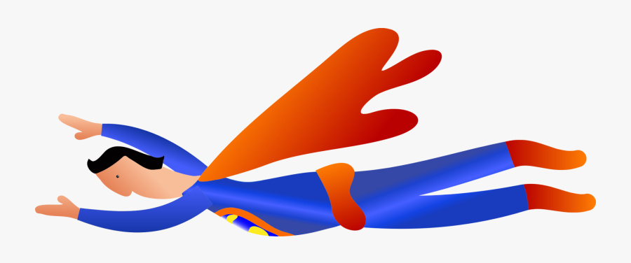 Thumb,wing,vertebrate - Superman Terbang Vektor Png, Transparent Clipart