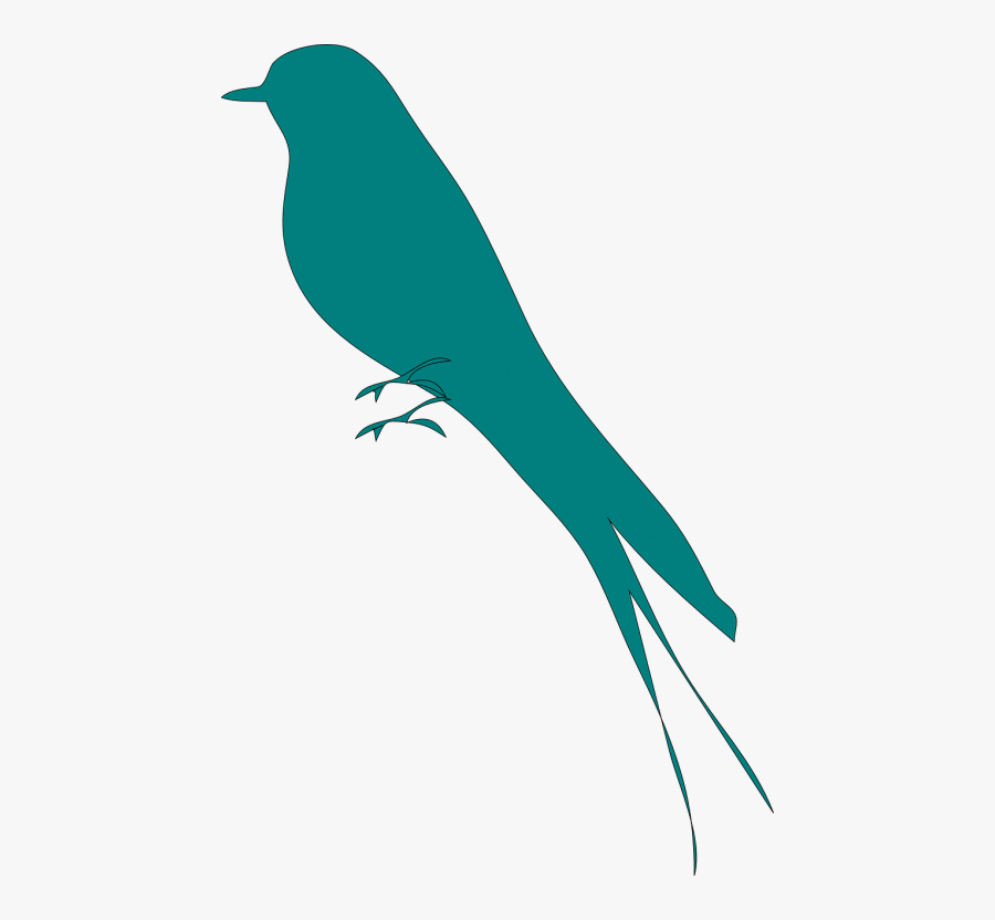 Swallow Martin Bird - Mockingbird Silhouette Clip Art, Transparent Clipart