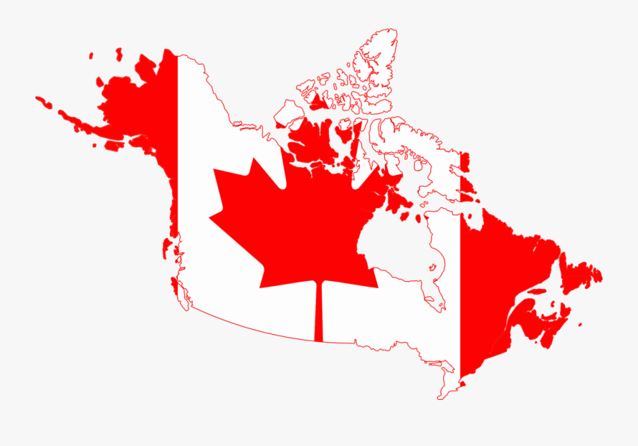 Map Clipart Map Canada - Canada Map Flag, Transparent Clipart