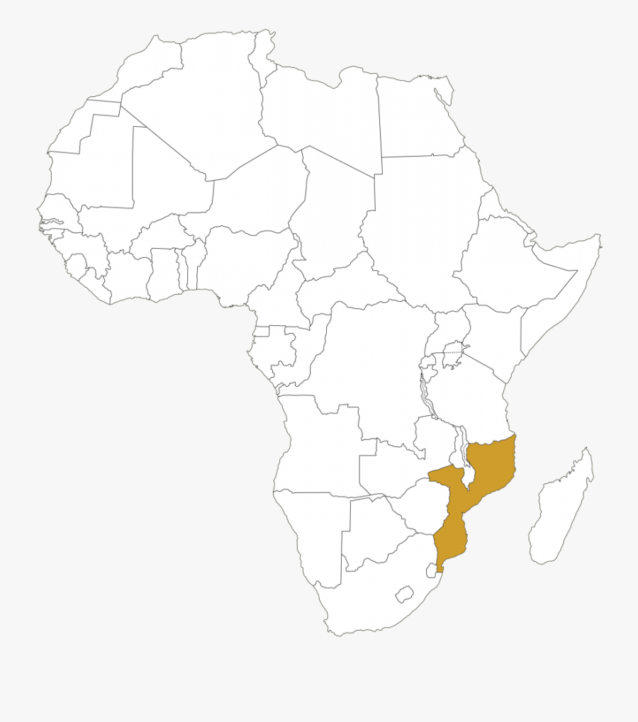 Zimbabwe Outlined In Africa, Transparent Clipart