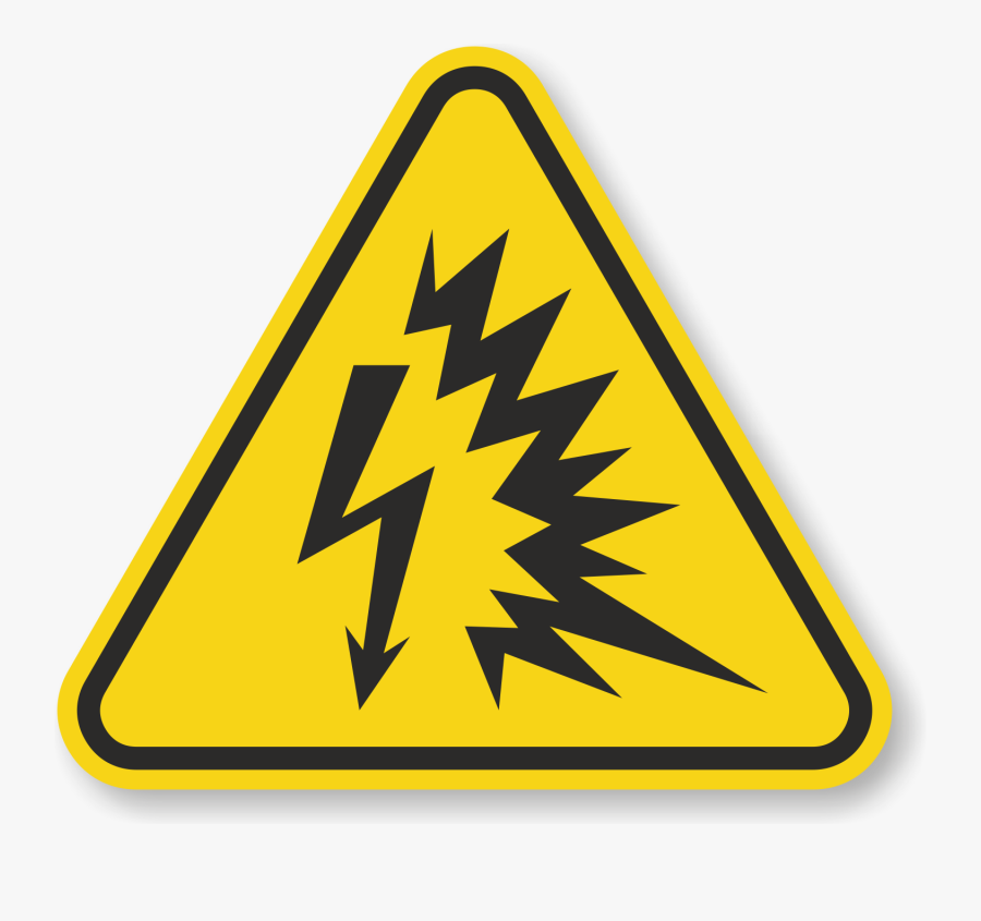 Iso Arc Flash Symbol Triangle Warning Sign - Explosive Warning Sign, Transparent Clipart
