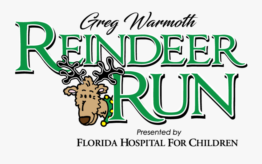 Run Reindeer Run Logo, Transparent Clipart