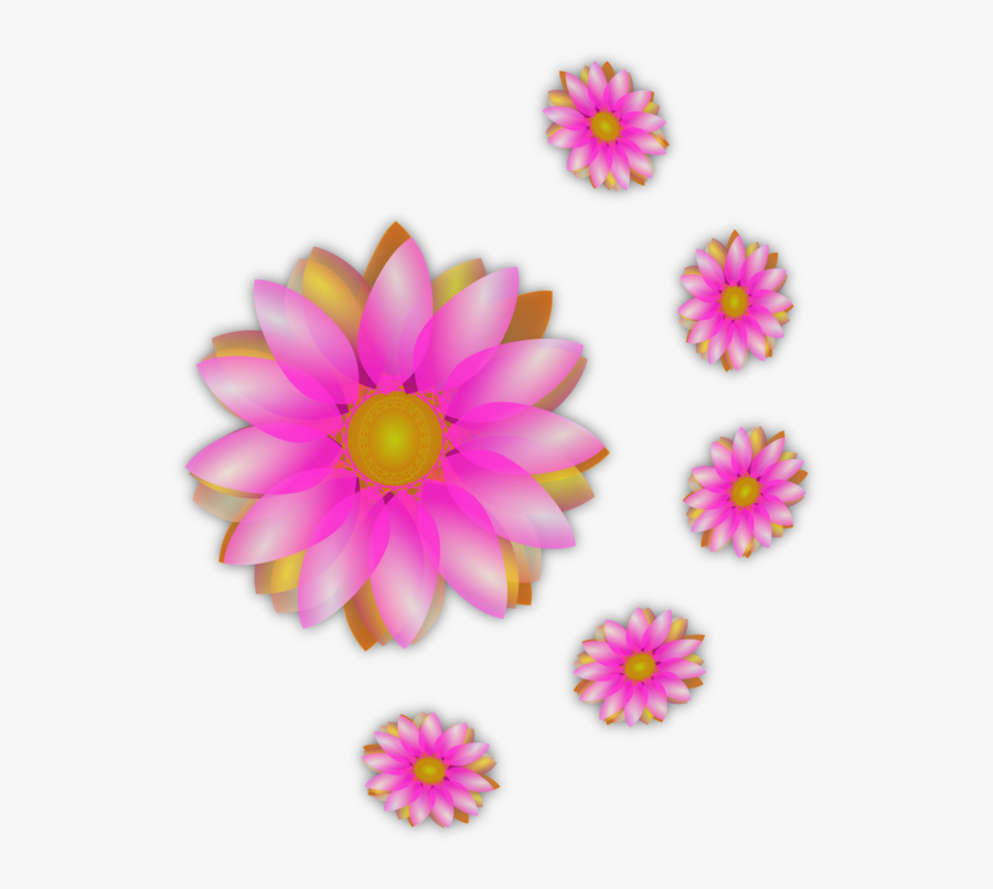 Petal Clipart Cartoon - Flowers Graphics, Transparent Clipart