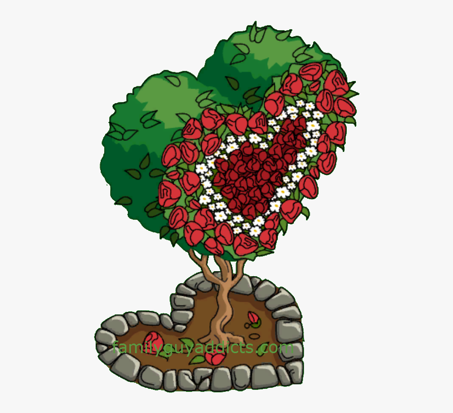 Valentine"s Topiary Red, Transparent Clipart