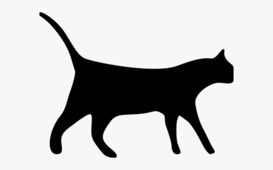 Black Cat Clipart No Background - Cat Silhouette Clip Art, Transparent Clipart