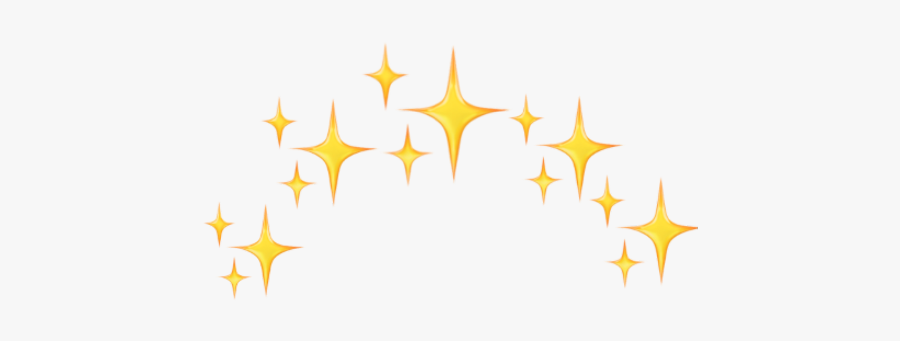 #freetoedit - Crown Stars Yellow Emoji, Transparent Clipart
