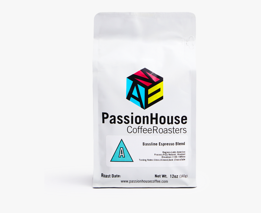 Bassline Espresso Blend Passion House Coffee 12oz - Passion House Coffee, Transparent Clipart