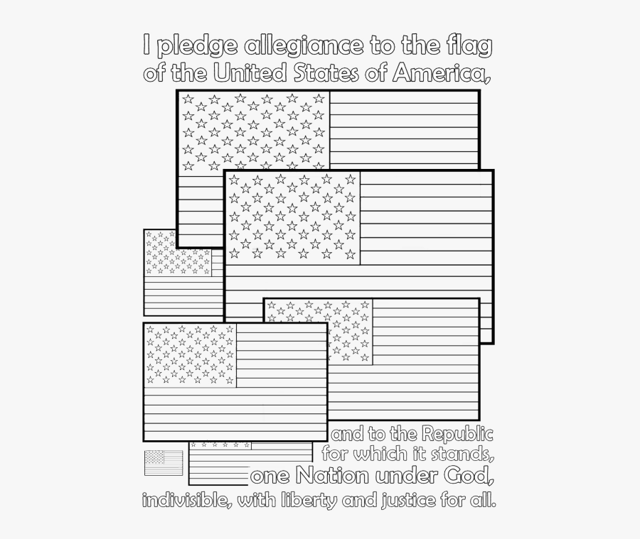 American Flag Pledge Of Allegiance Download, Transparent Clipart