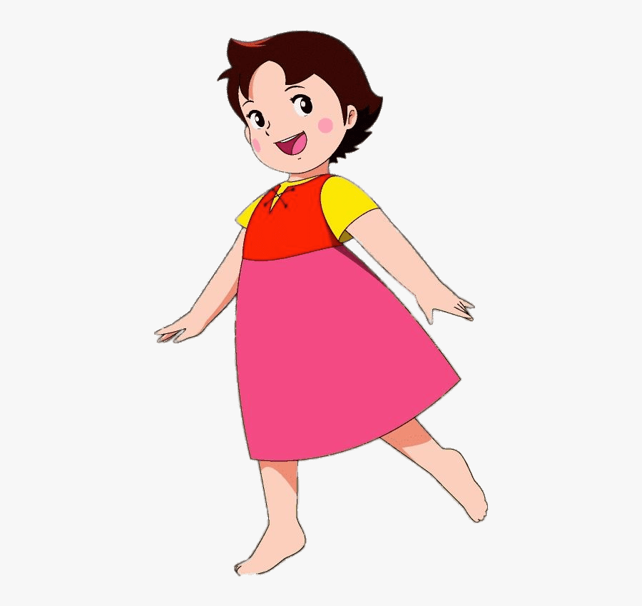 Heidi Dancing - Heidi Cartoon Character, Transparent Clipart