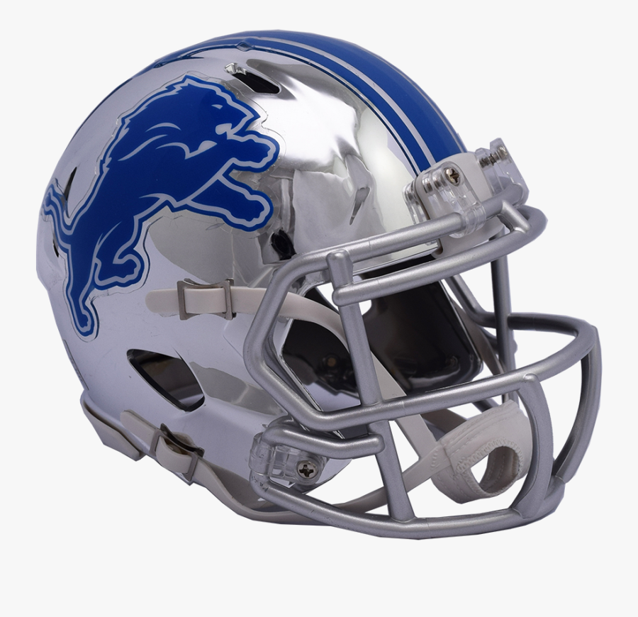 Transparent Football Helmet Front Clipart - Lions Nfl Football Helmet, Transparent Clipart