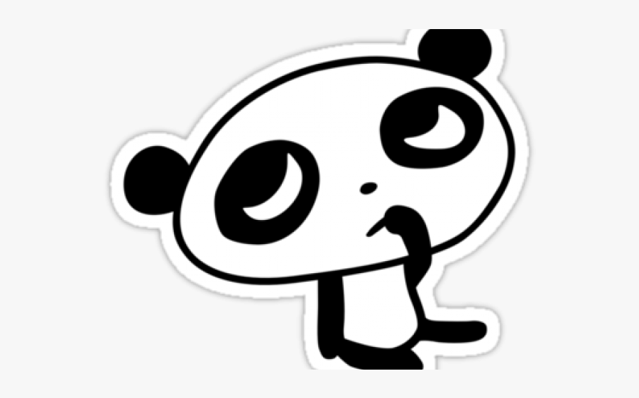 Doubt Cliparts - Pandas Kawaii Sticker, Transparent Clipart