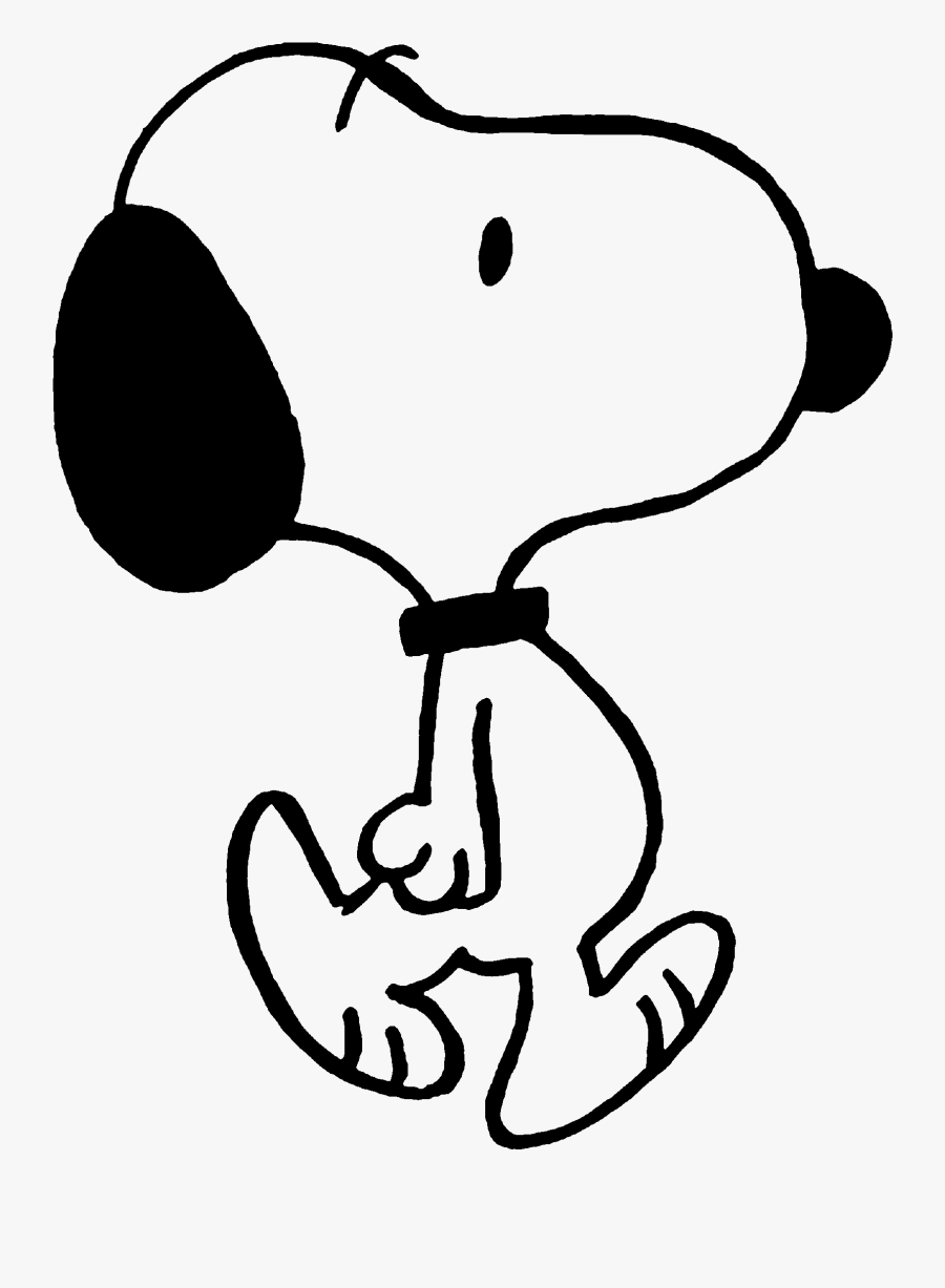 Patriots Clipart Snoopy - Snoopy Black And White, Transparent Clipart