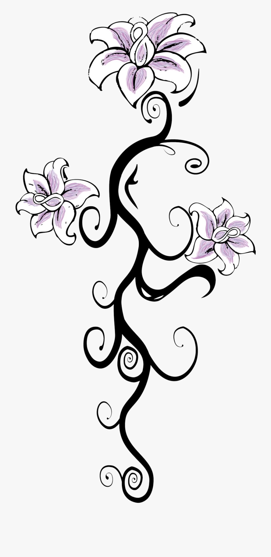 Tattoo Flower Designs Png , Free Transparent Clipart - ClipartKey