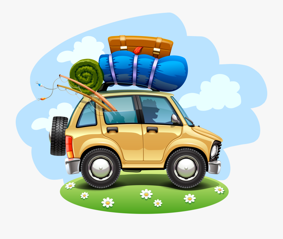 Luggage Clipart Passport - Travel Car Png, Transparent Clipart