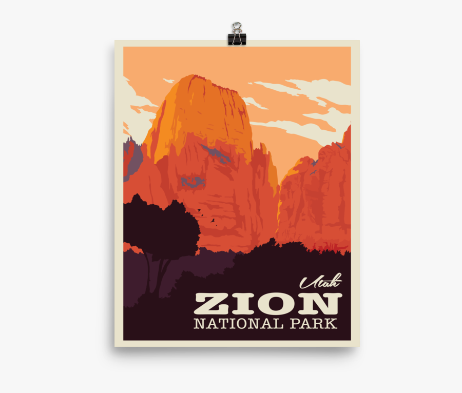 Zion National Park - Poster, Transparent Clipart
