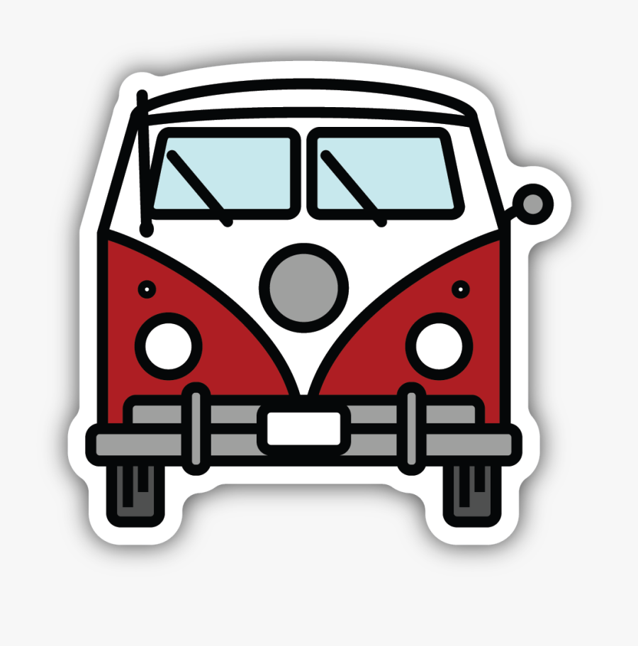 Bus Sticker, Transparent Clipart