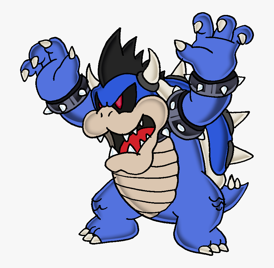 Collection Of Free Luigi Drawing Bowser Download On - Mario And Luigi Bowser's Inside Story Blue Bowser, Transparent Clipart