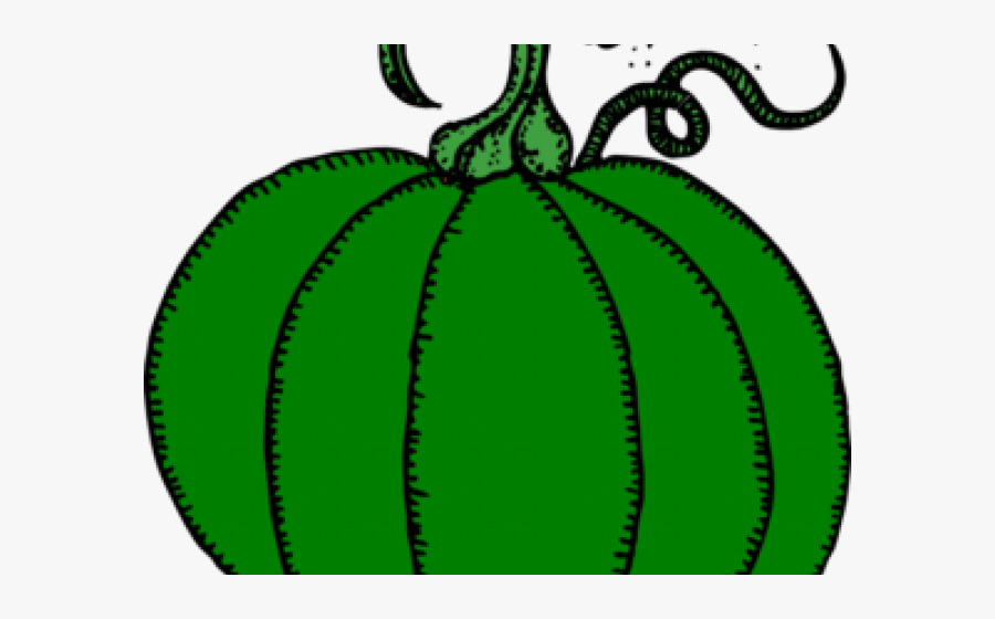 Green Pumpkin Clip Art, Transparent Clipart