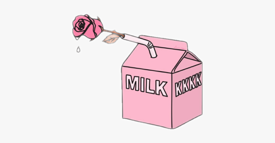 #milk #leche #pink #cute #grunge #tumblr - Milk Png, Transparent Clipart