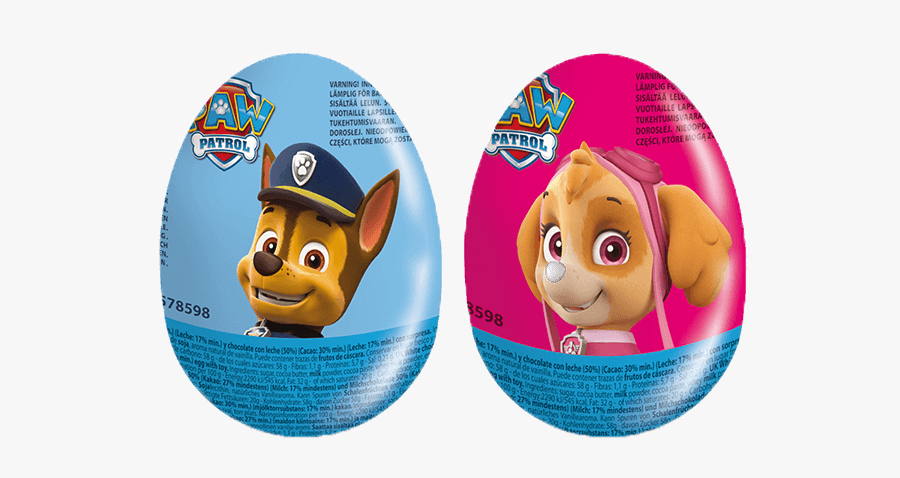 Clip Art Kinder Surprise Food Patrol - Paw Patrol Kinder Eggs, Transparent Clipart