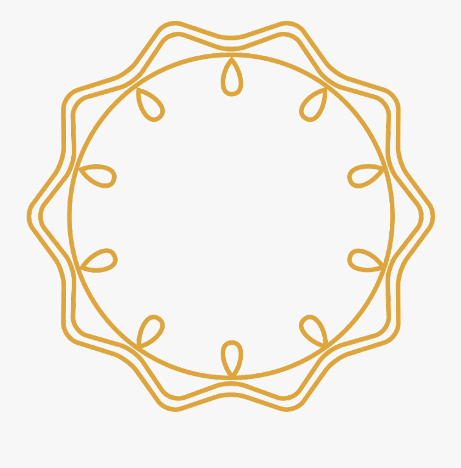 #gold #wreath #frame #border #circle #round #swirls - Clip Art, Transparent Clipart