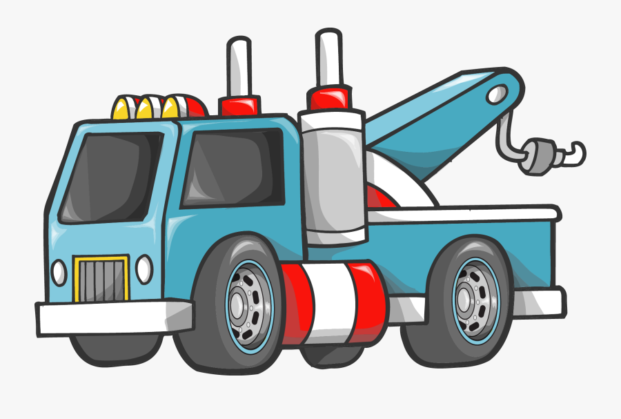 Cartoon Tow Truck Pictures - Imagen De Gruas Animadas, Transparent Clipart