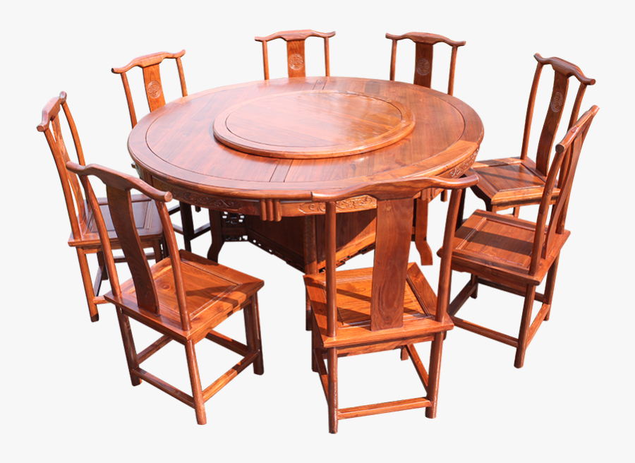 Round Restaurant Tables And Chairs, Transparent Clipart