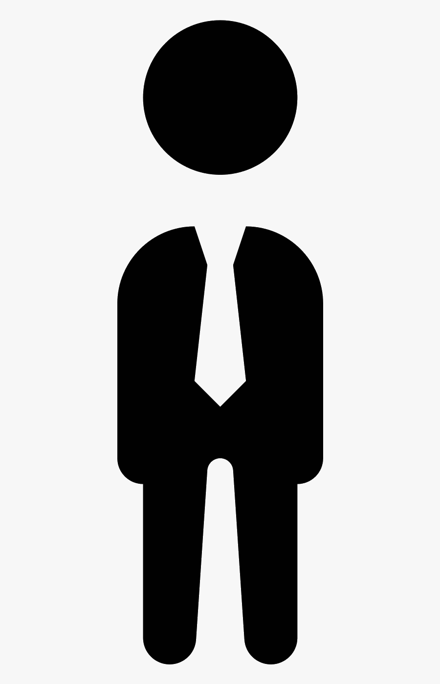 Logo Font Black & White - Vector Transparent Background People Icono Png, Transparent Clipart
