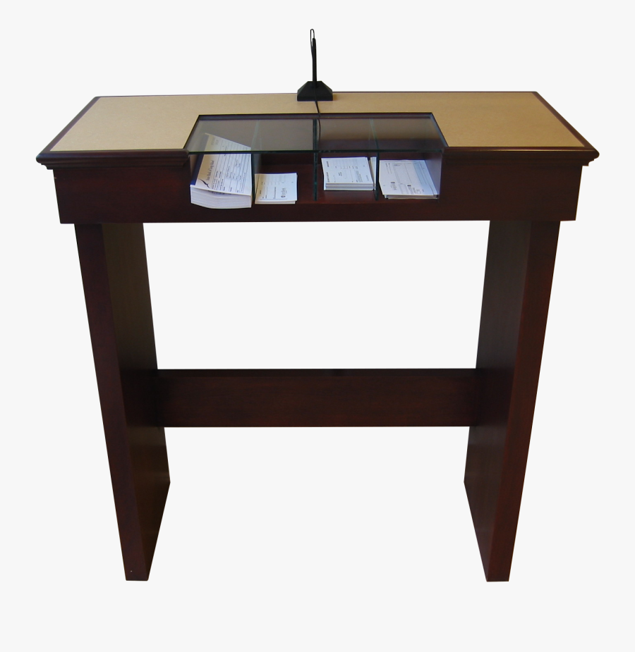 Cymax Desk - Bank Check Writing Desk, Transparent Clipart