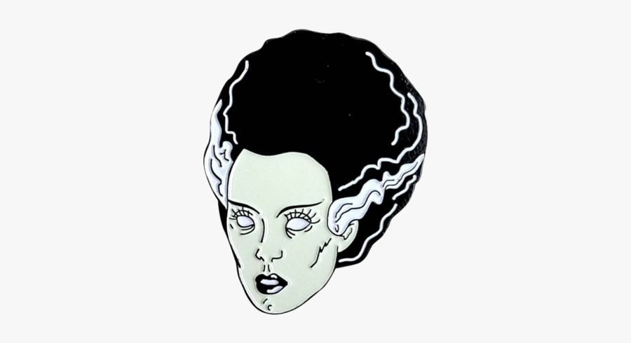 Bride Of Frankenstein Pin - Bride Of Frankenstein Transparent, Transparent Clipart