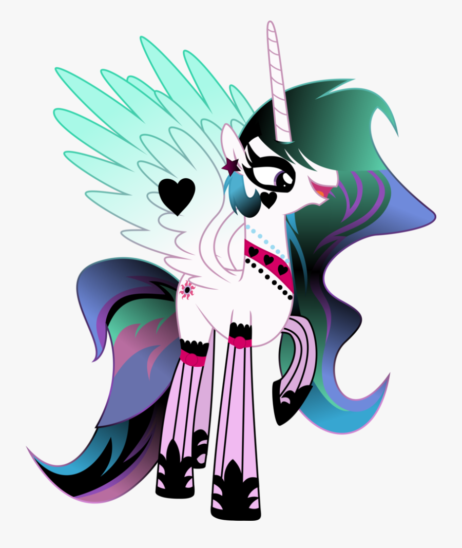 *dramatically Closes Eyes And Appears Aloof, Distant, - Mlp As Gothic Ponies, Transparent Clipart