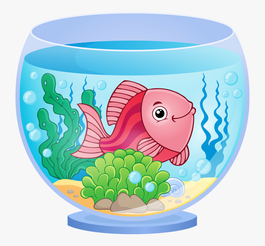 Fish Kiss Clip Art - Fish In Aquarium Clipart, Transparent Clipart