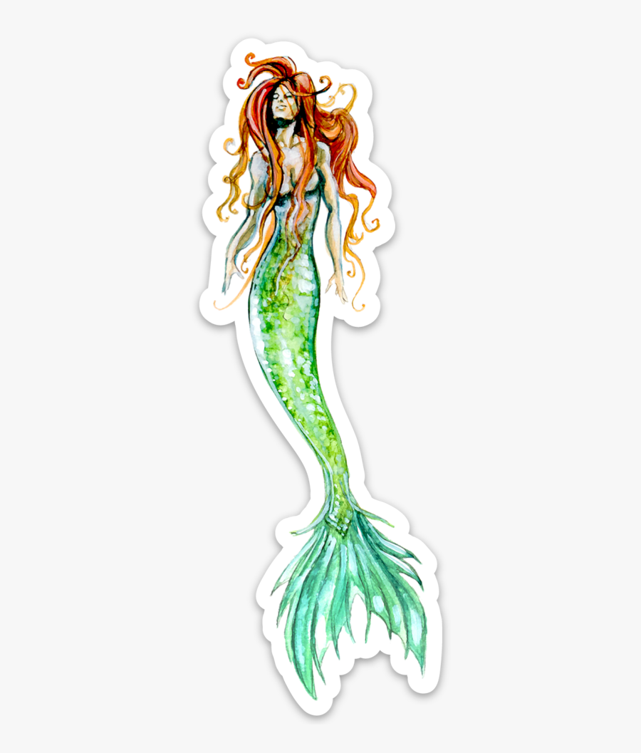 Watercolor Mermaid, Transparent Clipart