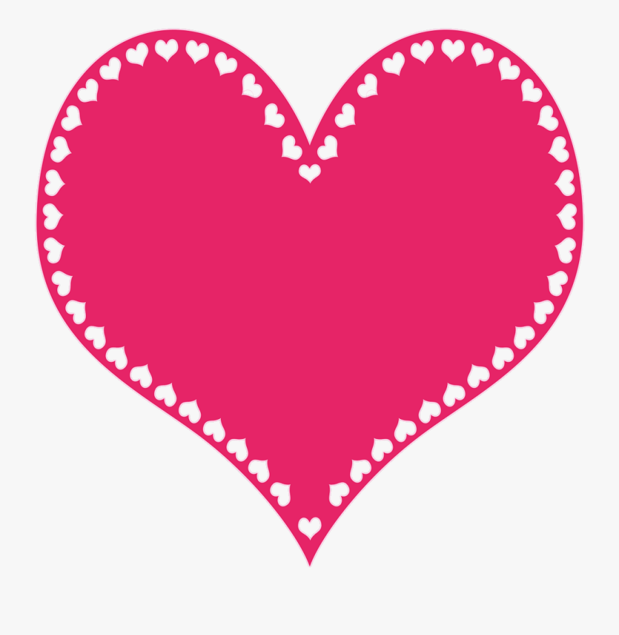 Pink Hearts Clipart, Transparent Clipart