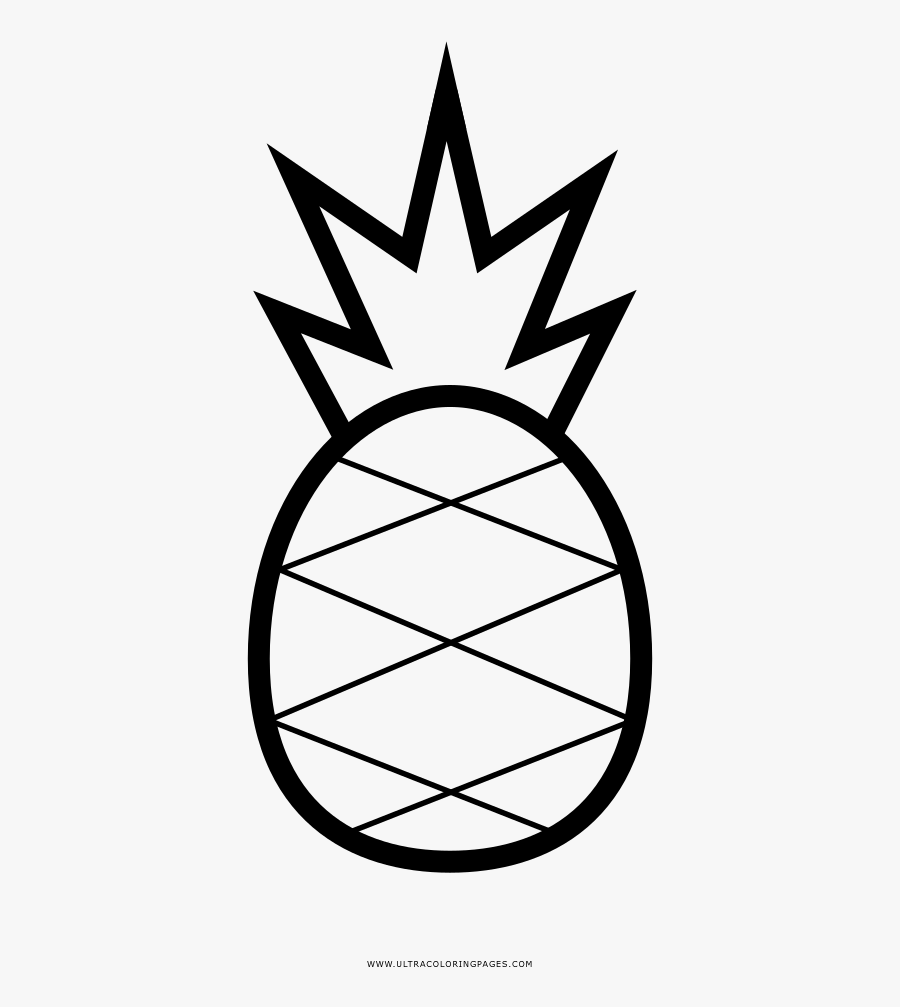 Pineapple Coloring Page - Pineapple Pics Coloring Sheets, Transparent Clipart