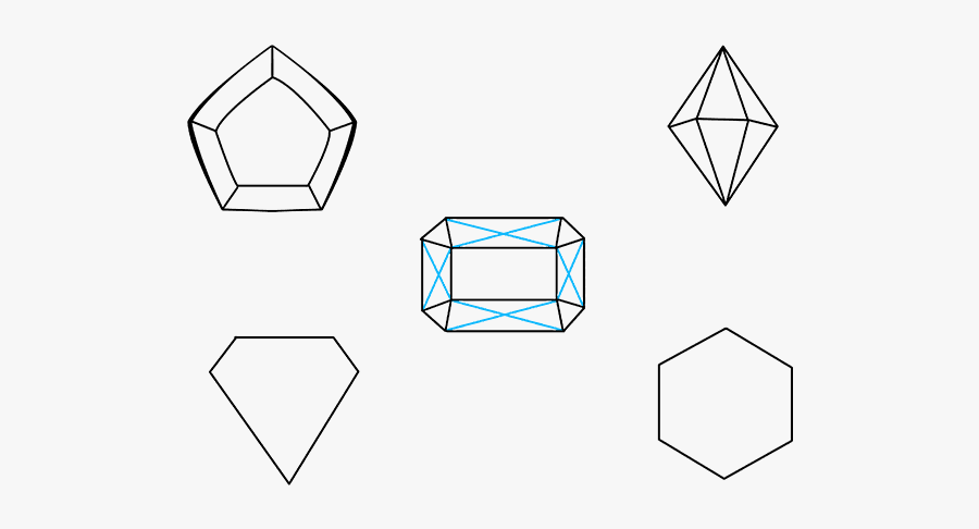 How To Draw Gems - Gem Drawing, Transparent Clipart