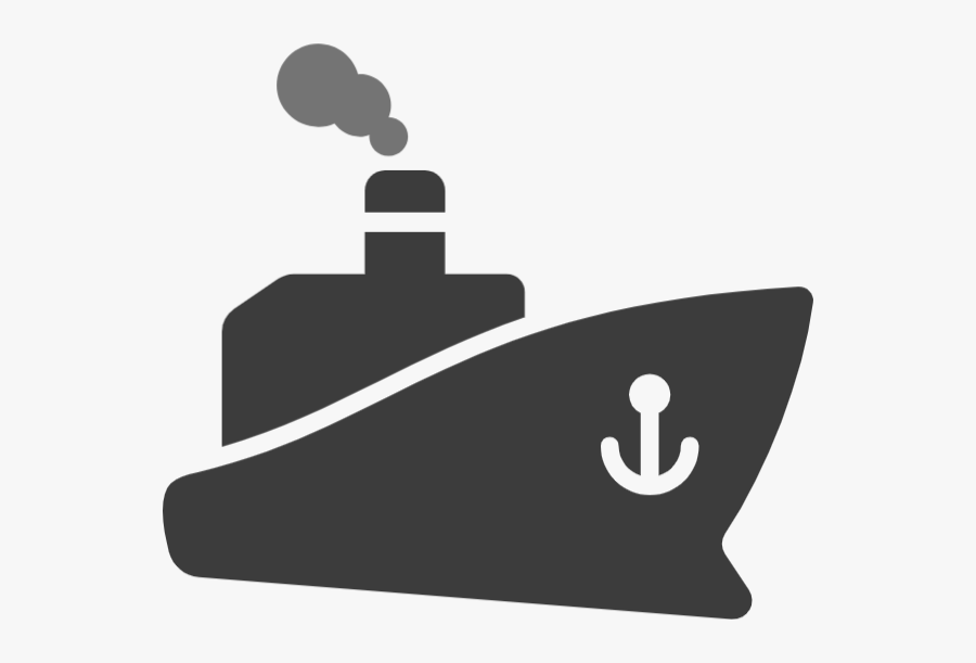 Ship Cannon Clip Art Png Black And White - Blue Ship Icon Png, Transparent Clipart