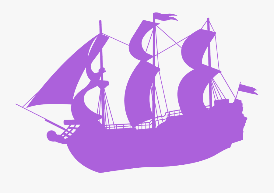 Barco Del Capitan Garfio Silueta, Transparent Clipart