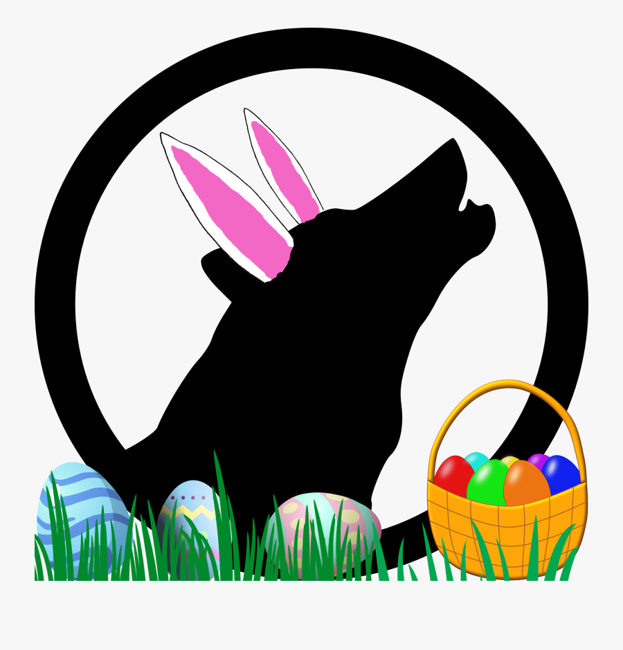 Easter Wolf - Cartoon Wolves, Transparent Clipart