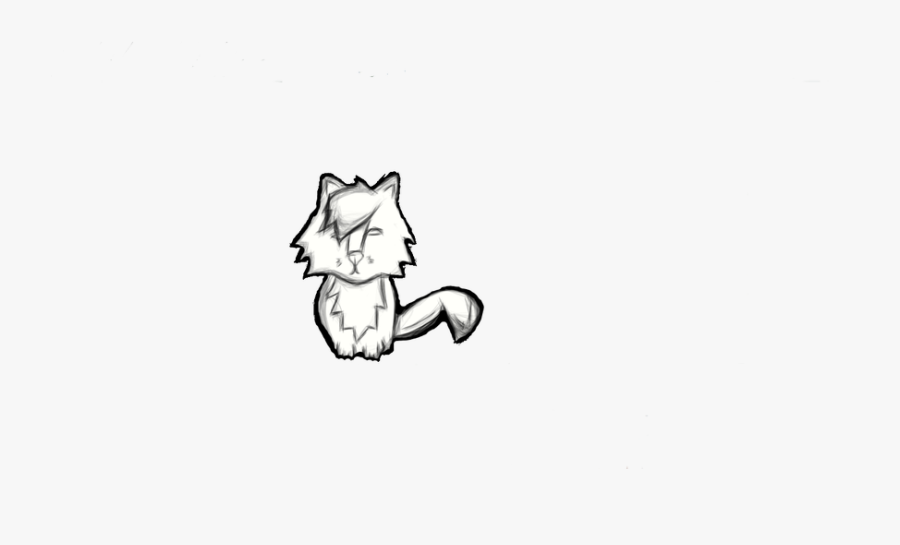 Sitting Wolf Pup Pose - Cartoon, Transparent Clipart