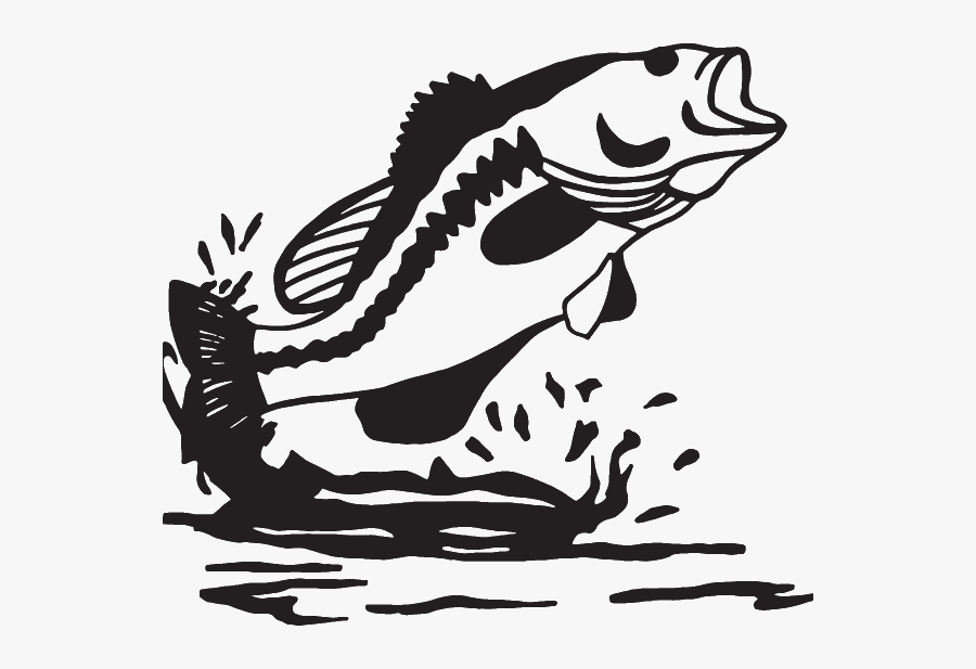 Clip Art Fishing Vessel Bass Fishing Decal - Fish, Transparent Clipart