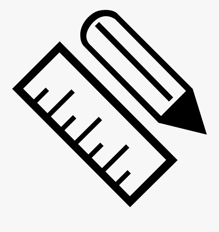 Svg Reference Png - Pencil And Ruler Icon, Transparent Clipart