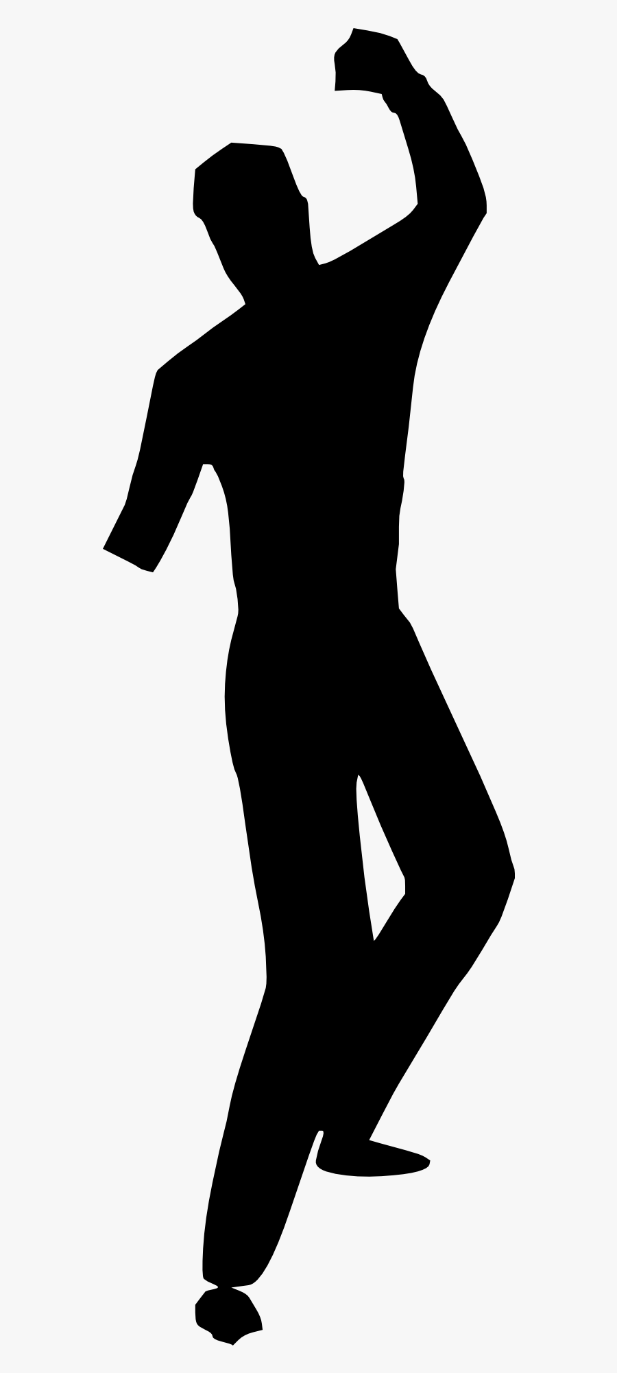Dance Silhouette Nightclub Clip Art - Silueta Hombre Bailando Salsa, Transparent Clipart