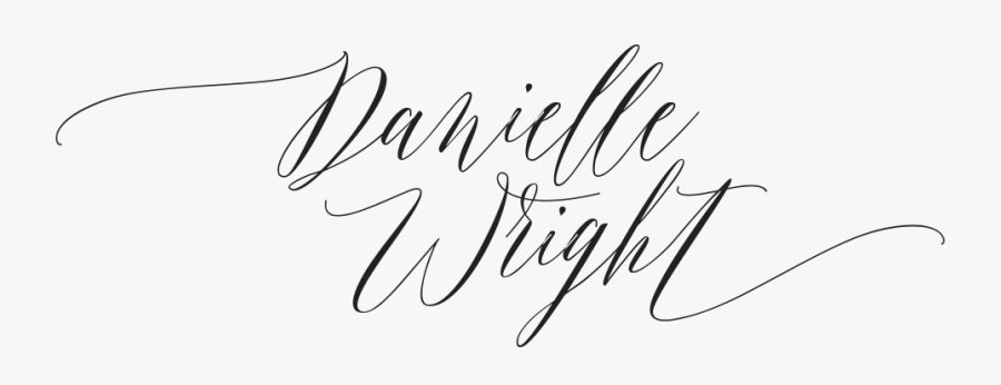 Danielle Wright - Calligraphy, Transparent Clipart